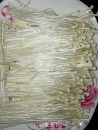 Steamed Chicken with Enoki Mushroom recipe
