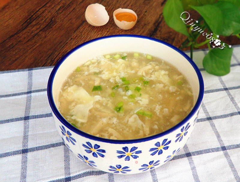 Silver Silk Tofu Egg Soup recipe