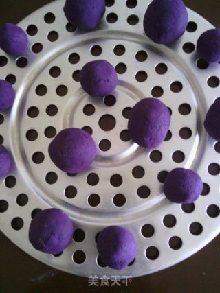 Love Glutinous Rice Food-purple Sweet Potato Dumplings recipe