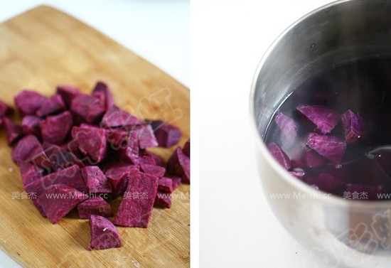 Red Bean and Purple Sweet Potato Soup recipe