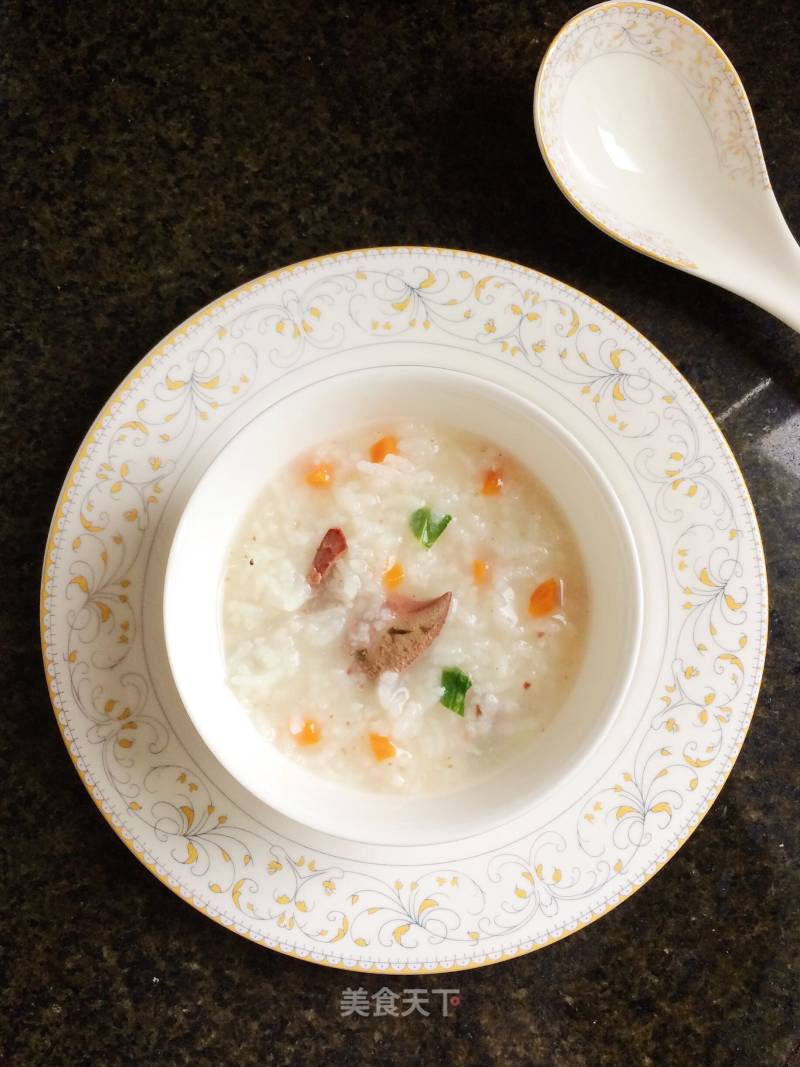 Chicken Liver and Vegetable Porridge recipe