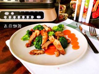 #东岭牛肉机#～～garlic Orleans Chicken Chop Salad recipe