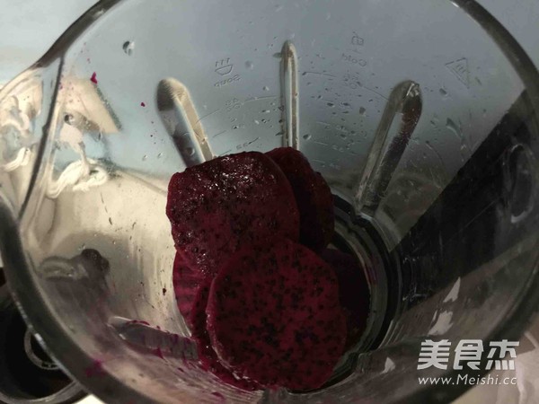 Dragon Fruit Sago Bean Paste Rolls recipe