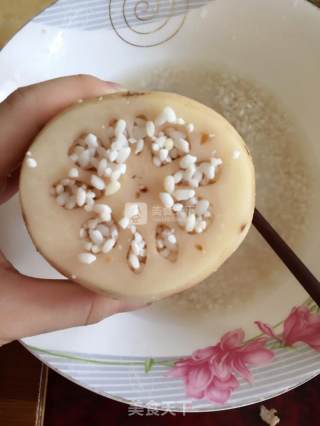 Rose Glutinous Rice Lotus Root recipe