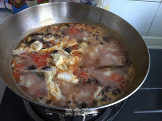 Seaweed and Egg Lump Soup recipe