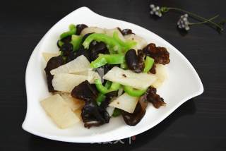 Fried Fungus with Yam recipe