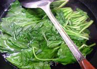 Spinach Fried Gluten recipe
