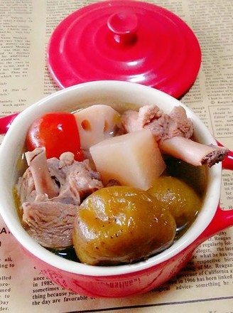 Duck Stewed Lotus Root and Fig Soup recipe