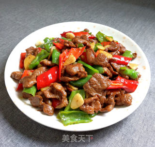 Stir-fried Pork with Double Peppers recipe