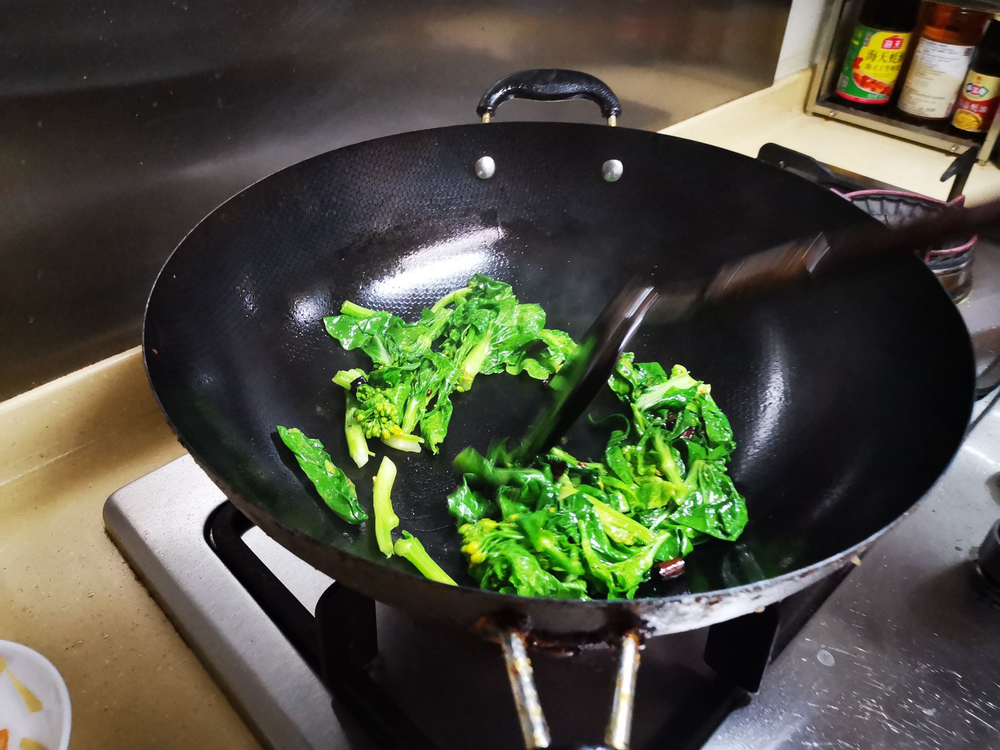 Stir-fried Vegetable Moss with Dried Pepper recipe