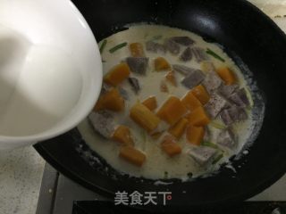 Coconut-flavored Taro Pumpkin Casserole recipe