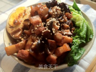 Mushroom Braised Pork Rice recipe