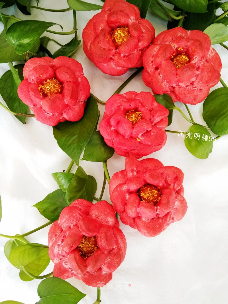 # Fourth Baking Contest and is Love to Eat Festival# Red Rose Flower Bread recipe