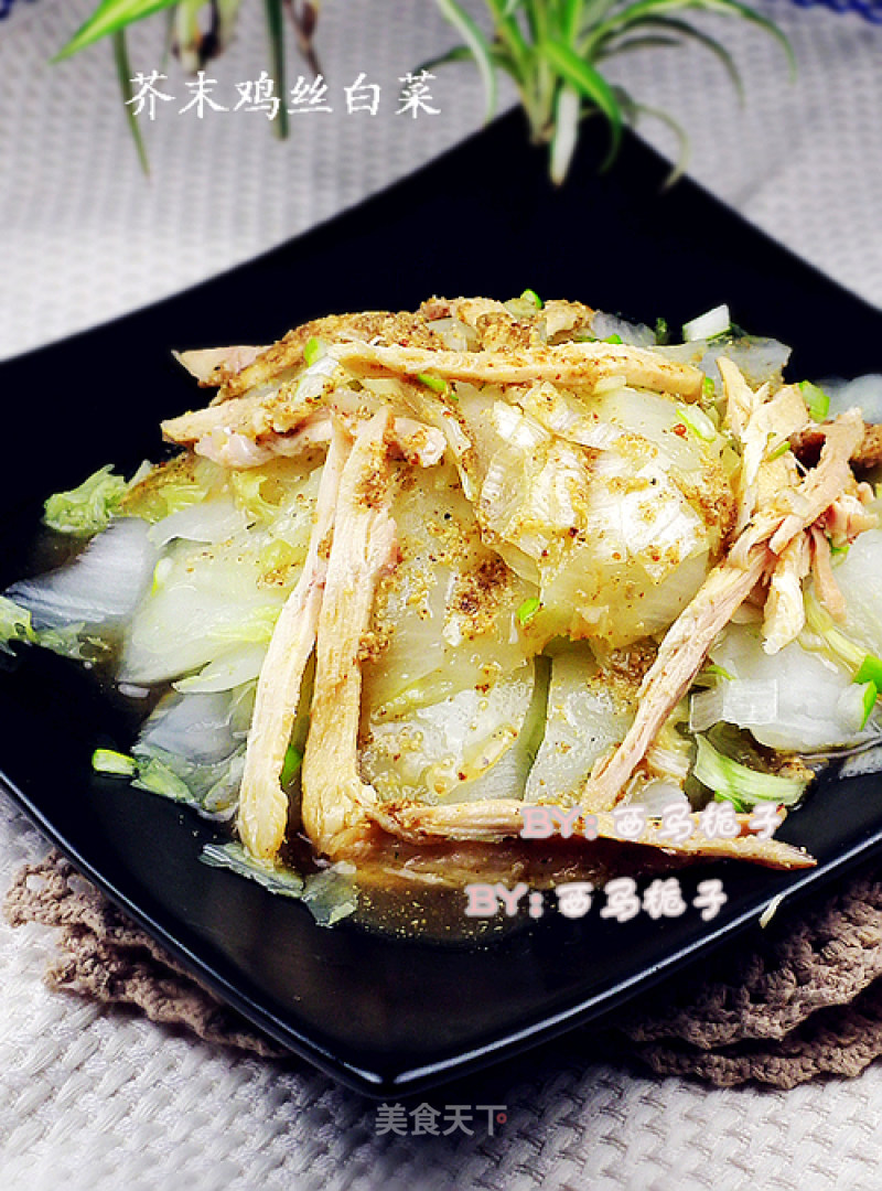 Wasabi Chicken with Cabbage