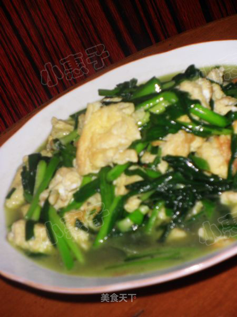 Home Cooking-----scrambled Eggs with Chives recipe