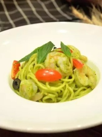 Pasta with Green Sauce