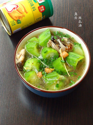 Fish Head Loofah Soup recipe