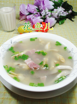 Bacon Xiuzhen Mushroom Clam Soup recipe