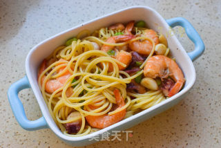 Seafood Baked Noodles recipe