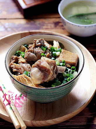 Braised Duck with Yuba and Oyster Sauce