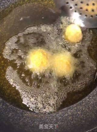 Fried Glutinous Rice Eggshell Balls recipe