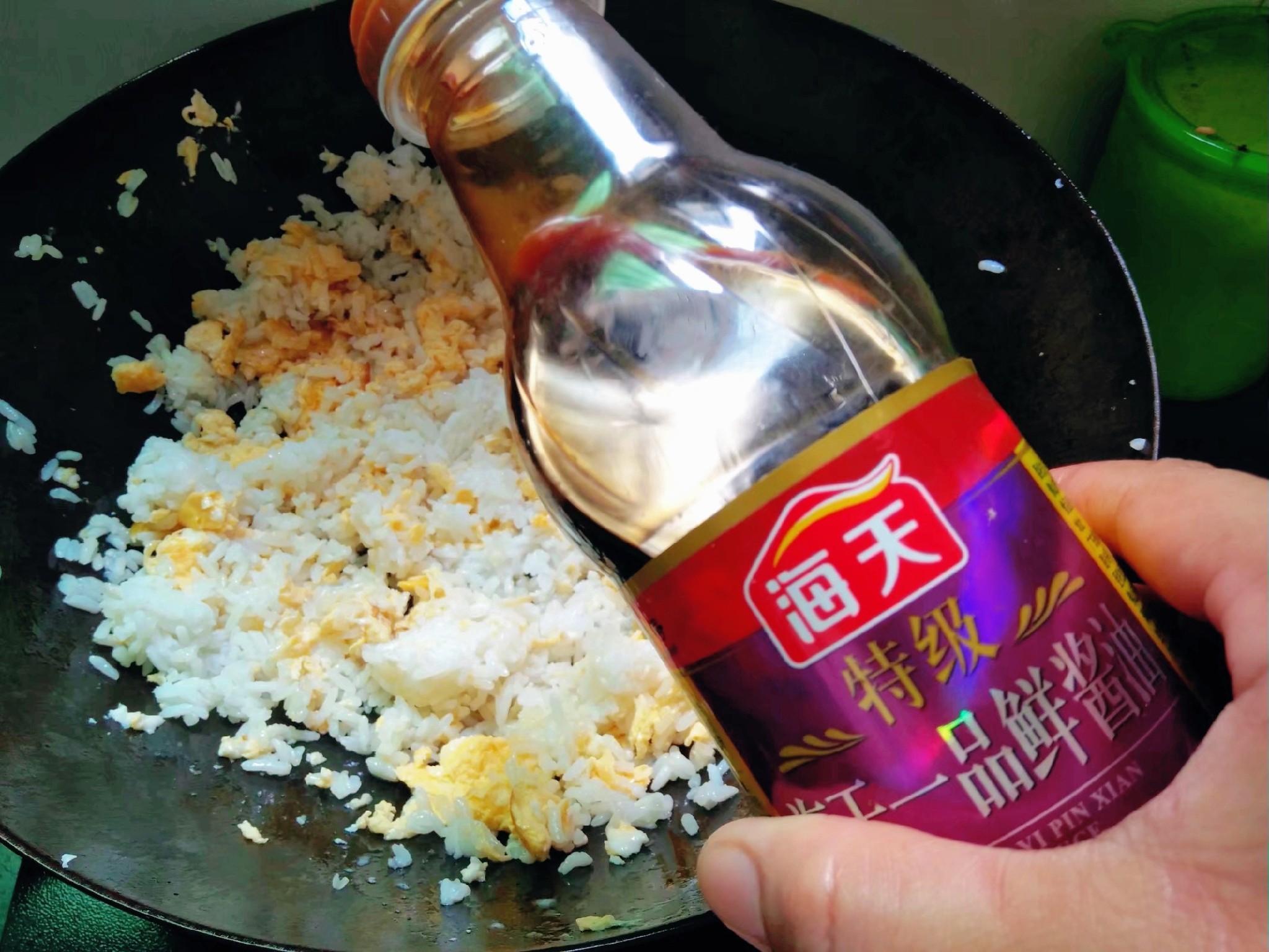 Soy Sauce Egg Fried Rice recipe