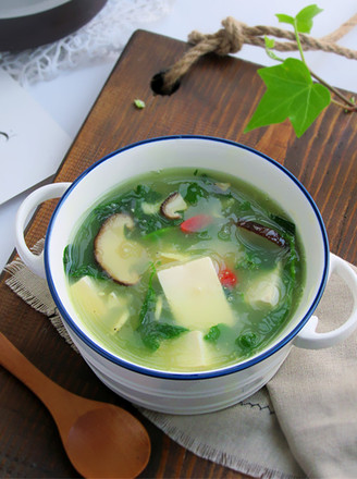 Wild Vegetable Tofu Soup recipe