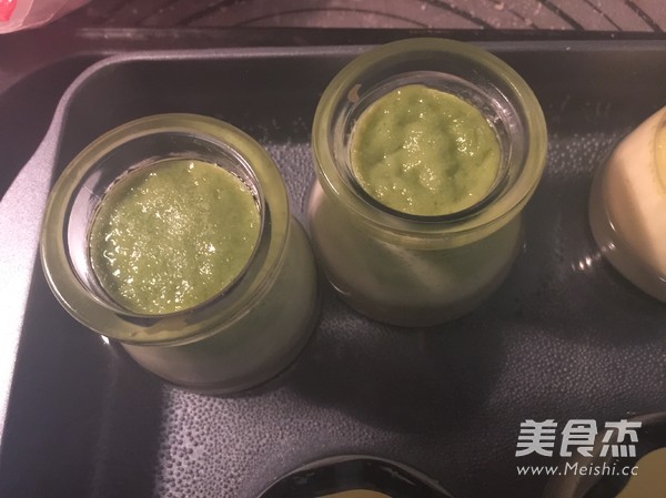 Matcha Baked Pudding recipe