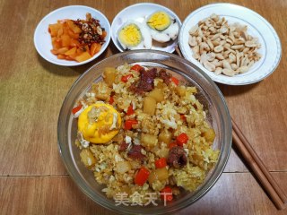 Sichuan Sausage Curry Claypot Rice recipe