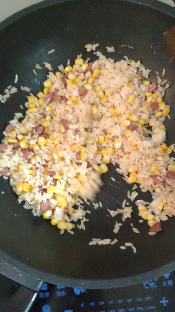 Corn Korbi Beef Sausage Fried Rice recipe