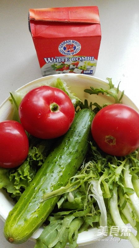 White Cheese Vegetable Salad recipe