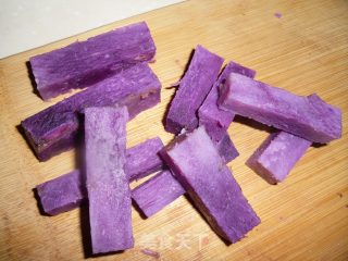 Fried Purple Yam recipe