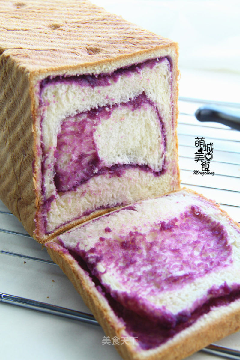 #the 4th Baking Contest and is Love to Eat Festival#purple Sweet Potato Toast recipe