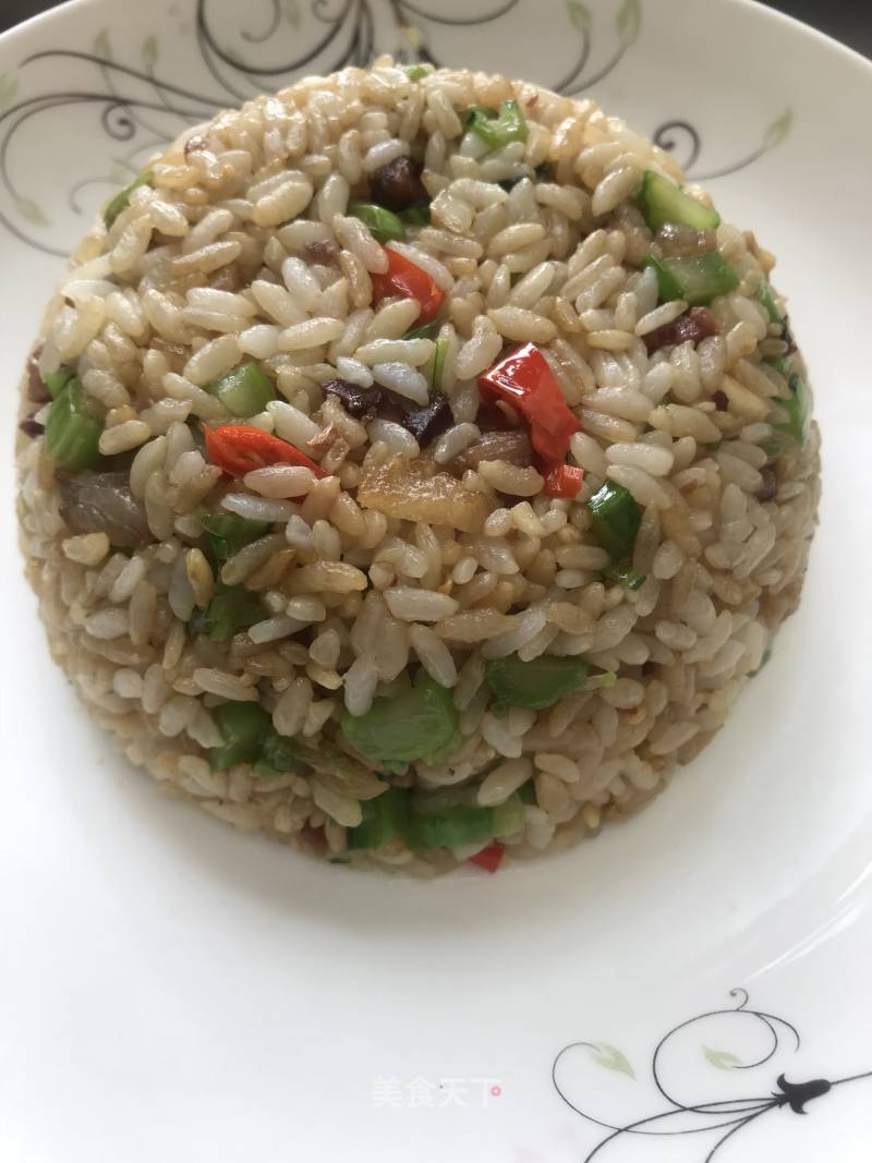 Fried Rice with Bacon and Vegetables recipe