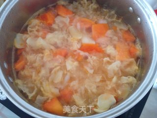【papaya Lily Tremella Syrup】 recipe