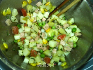 Colorful Rosemary Baked Potato Diced recipe