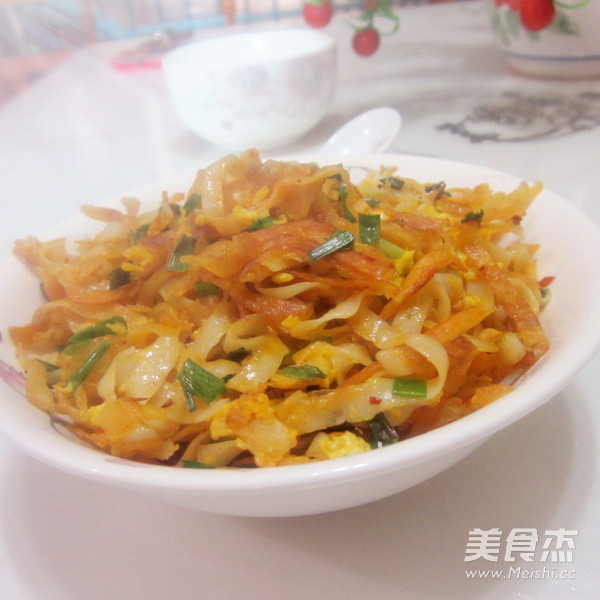 Curry Egg Fried Noodles recipe