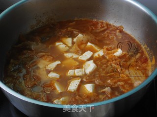 #trust之美#kimchi Seafood Tofu Claypot recipe