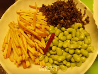 Fragrant Dried Pork Edamame recipe