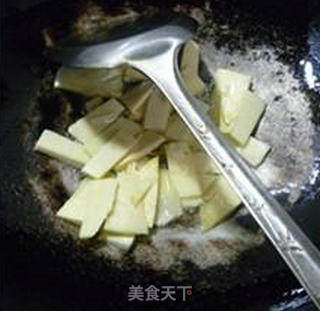 Fried Snow Peas with Winter Bamboo Shoots recipe