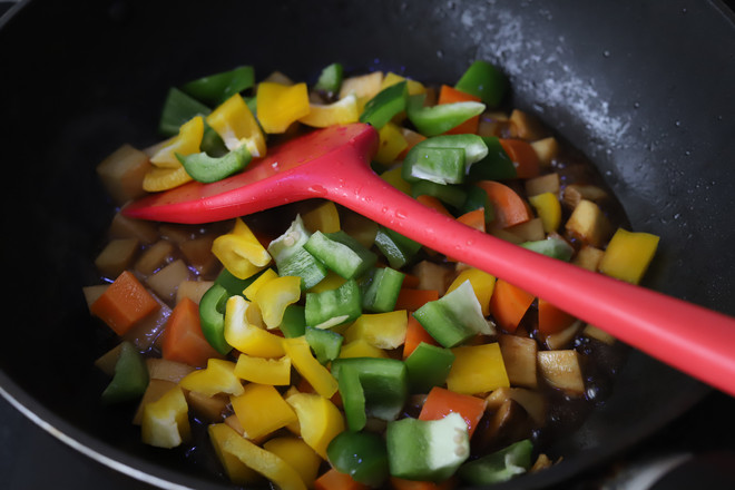 Apricot and Abalone with Bell Pepper recipe