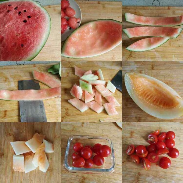 Weight Loss: Watermelon Peel Salad recipe