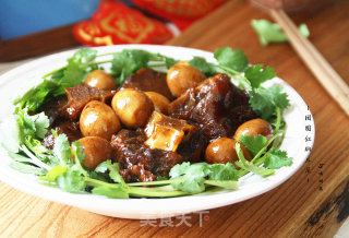 [reunion Red Braised Oxtail]: A Healthy Vegetable with Complementary Medicine and Food recipe