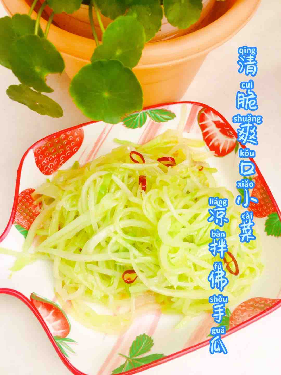 Crispy and Refreshing Side Dish with Chayote recipe