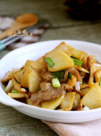 Fried Potatoes with Tofu recipe