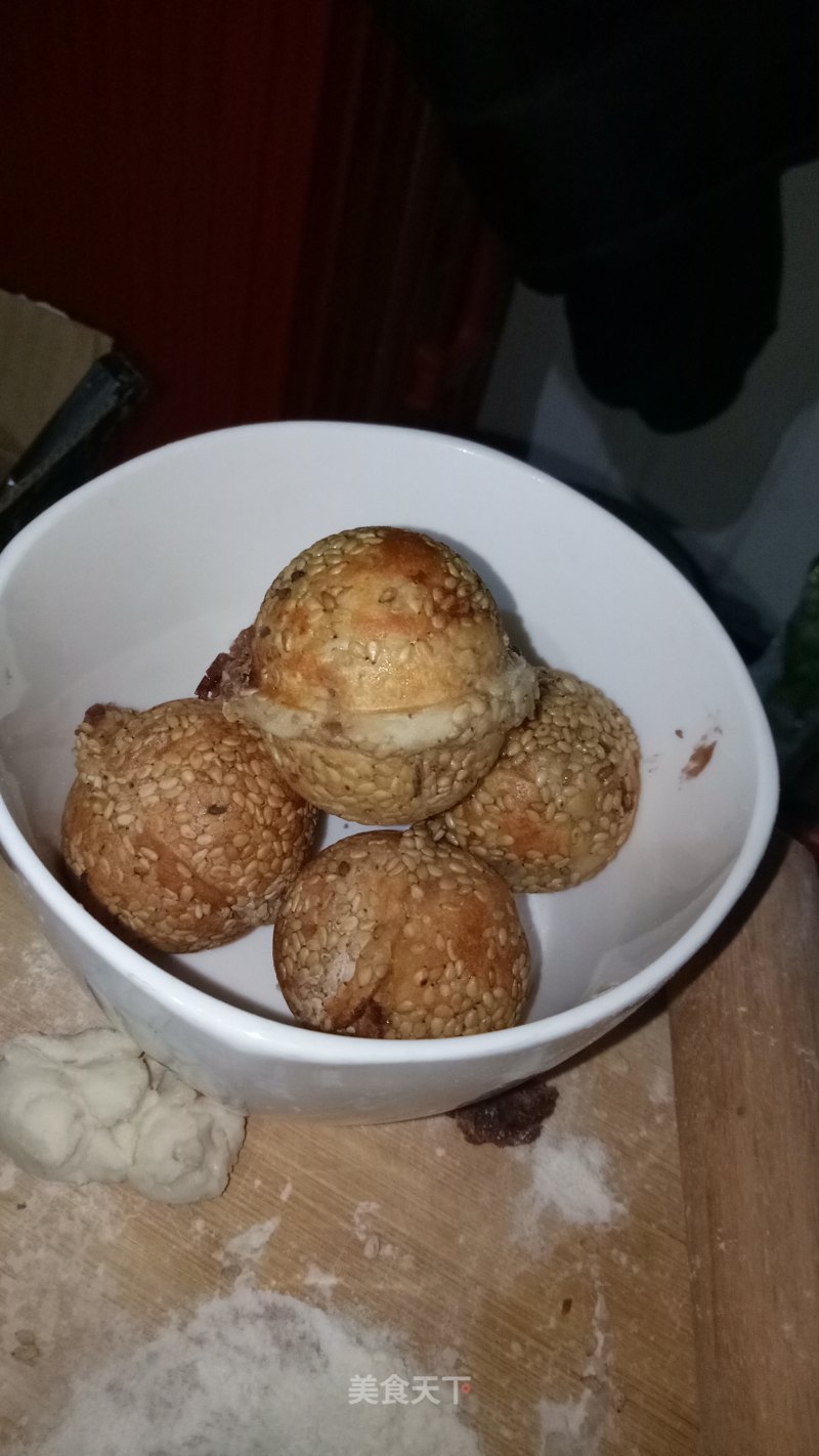 Sesame Balls with Red Bean Stuffing recipe