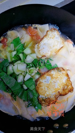 Fried Egg Noodle Soup recipe