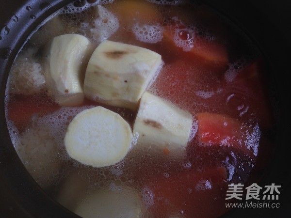 Papaya and Sweet Potato Soup with Fan Bone recipe