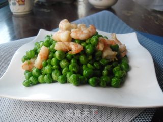 Fried Peas with Shrimp recipe