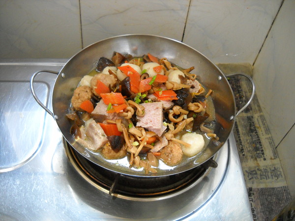 Braised Sanxian with Mushroom and Huangpi Sanxian recipe